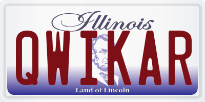 IL license plate QWIKAR