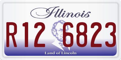 IL license plate R126823