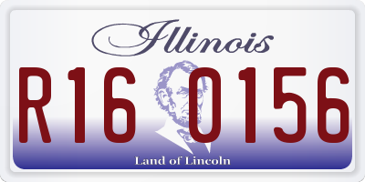 IL license plate R160156