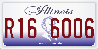 IL license plate R166006