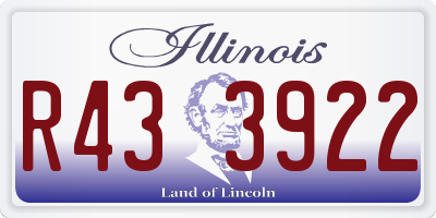 IL license plate R433922