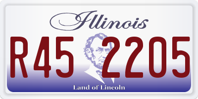IL license plate R452205