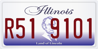 IL license plate R519101