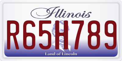IL license plate R65H789