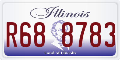 IL license plate R688783