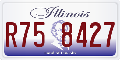 IL license plate R758427