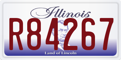 IL license plate R84267