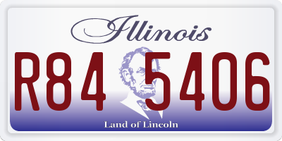 IL license plate R845406