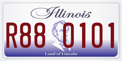 IL license plate R880101