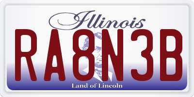 IL license plate RA8N3B