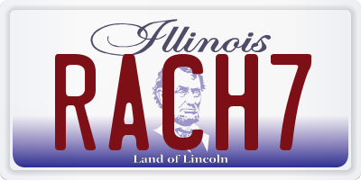 IL license plate RACH7