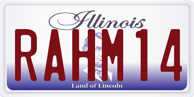 IL license plate RAHM14