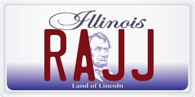 IL license plate RAJJ