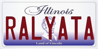 IL license plate RALYATA