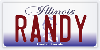 IL license plate RANDY