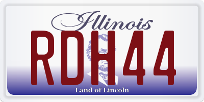 IL license plate RDH44