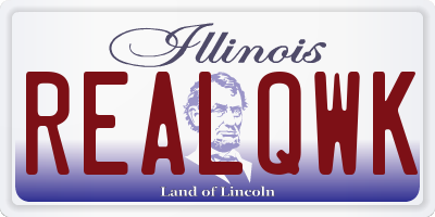IL license plate REALQWK