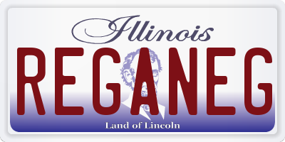 IL license plate REGANEG