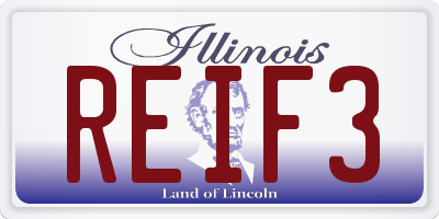 IL license plate REIF3