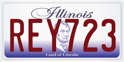 IL license plate REY723