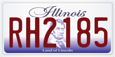 IL license plate RH2185