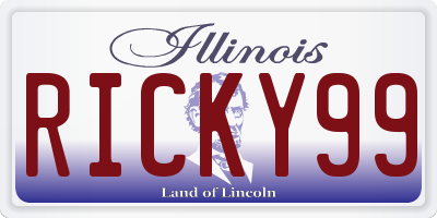 IL license plate RICKY99