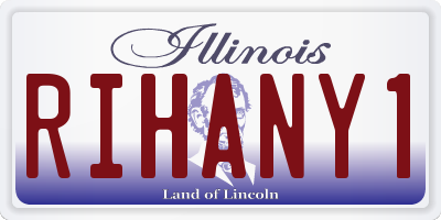 IL license plate RIHANY1