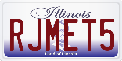 IL license plate RJMET5