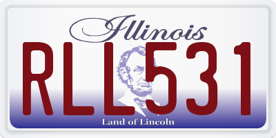 IL license plate RLL531