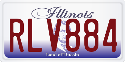 IL license plate RLV884