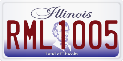 IL license plate RML1005