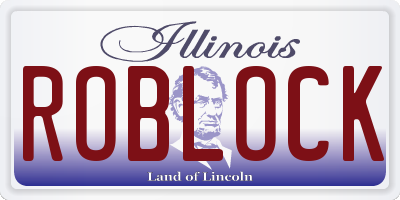 IL license plate ROBLOCK