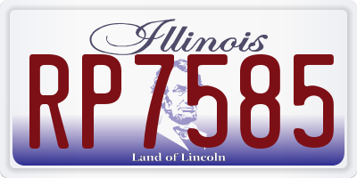 IL license plate RP7585