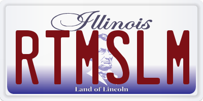 IL license plate RTMSLM