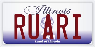 IL license plate RUARI