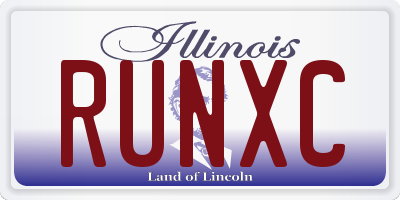 IL license plate RUNXC