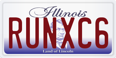 IL license plate RUNXC6