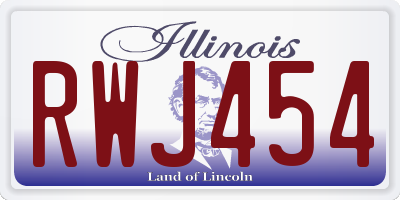 IL license plate RWJ454