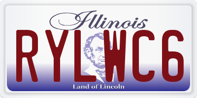 IL license plate RYLWC6