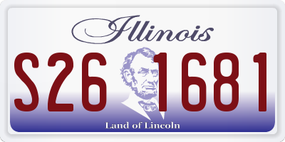 IL license plate S261681