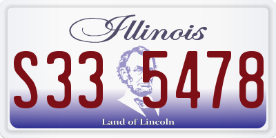 IL license plate S335478