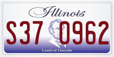 IL license plate S370962