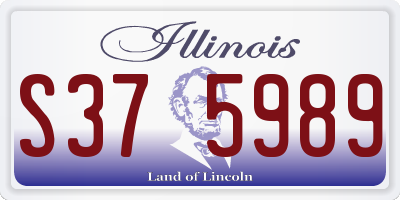 IL license plate S375989