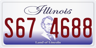 IL license plate S674688