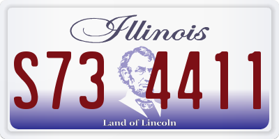 IL license plate S734411