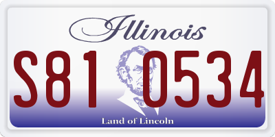 IL license plate S810534