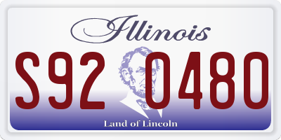 IL license plate S920480