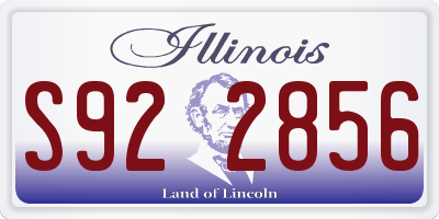 IL license plate S922856