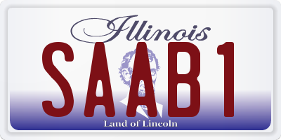 IL license plate SAAB1