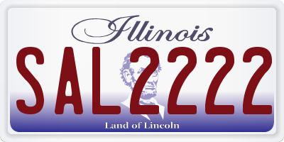 IL license plate SAL2222